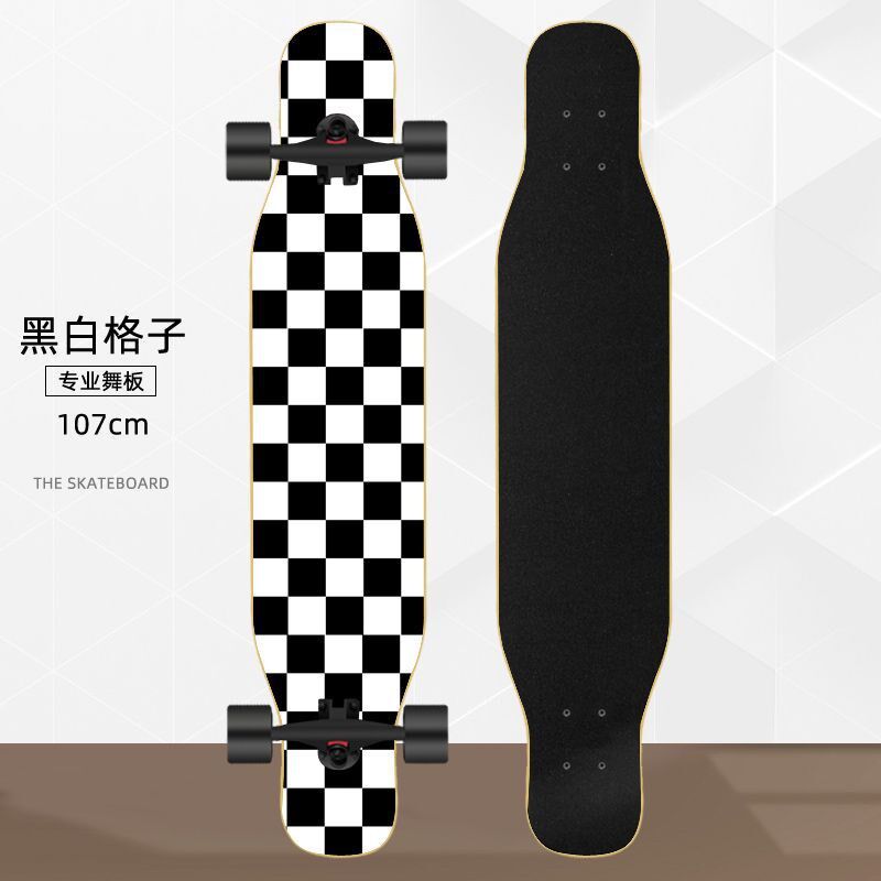 nvb长板滑板初学者成人男女生孩刷F街公路舞板青少年专业四轮滑板