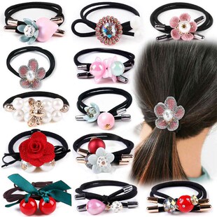 女系系扎头绳发国小t马尾可爱女马饰品绳发皮筋橡皮发绳头发