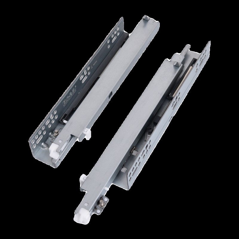 柏扉步【反弹+缓冲】托底抽屉导轨滑道滑轨到轨轨道抽拉推拉反弹