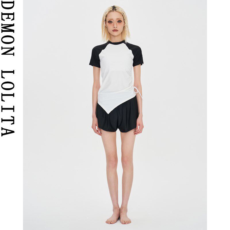 泳衣女2024新款分体裙式保守遮肚显瘦小胸聚拢高级感泡温泉泳衣女