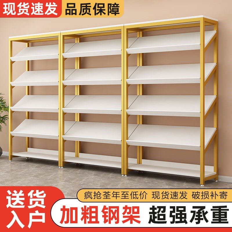 鞋店展示架实体店货架商s场童鞋拖鞋多层商业斜面置物架货架鞋架