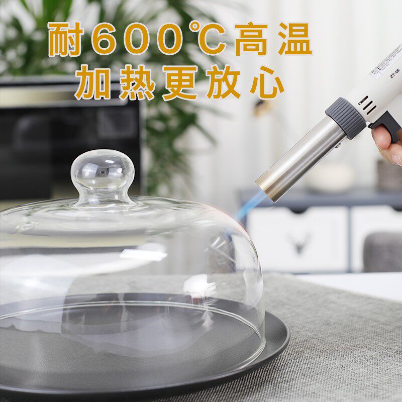 耐高温微波炉加热玻璃盖家用防油防溅热菜盖食品饭菜保鲜盖带托盘