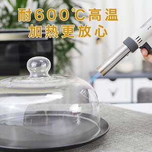 耐高温微波炉加热玻璃盖家用防油防溅热菜盖食品饭菜保鲜盖带托盘