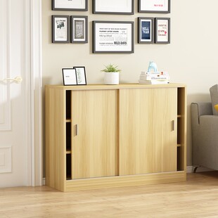 定制移门飘窗柜储物柜窗台边收纳储物柜推拉门餐边柜窗台地柜趟门