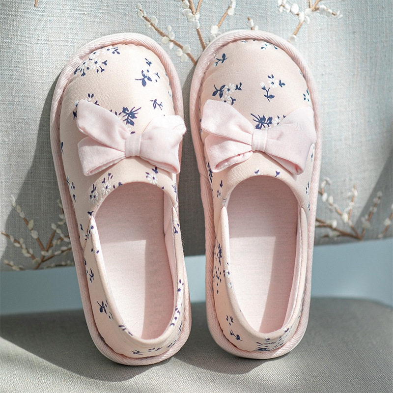 月子拖鞋夏季月子鞋8月份9薄款产后软底包L跟孕妇鞋子春秋产妇厚