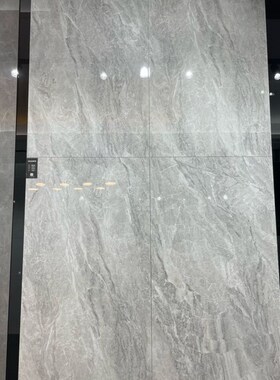 灰色系通体大理石瓷砖别墅客厅地砖900x1800地板X砖电视背景