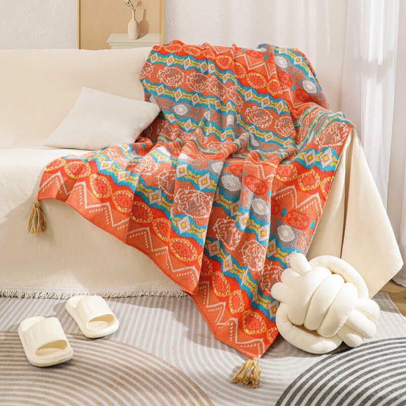 网红沙发毯办公室午睡毯北欧风针织毯盖毯单人披肩毛毯斗篷小毯子,床上用品,休闲毯/毛毯/绒毯,淘宝优惠券,粉丝福利购,淘宝优惠卷