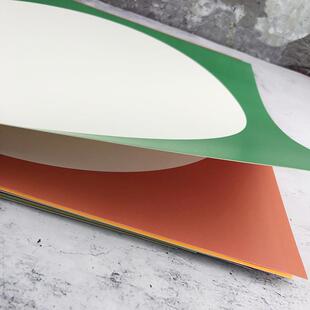 38cm外方内圆卡纸彩色圆面硬卡纸外方内方卡纸方形白卡纸仿古裱边