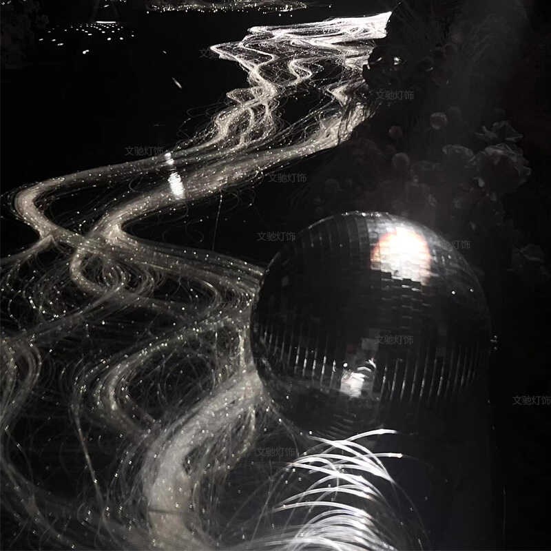 光纤灯婚礼堂星河灯光河流瀑布灯婚庆道具婚宴厅银河造型
