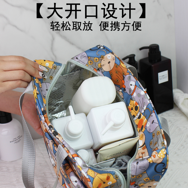 防水洗漱包收纳便携浴包大容量洗澡浴兜旅行收纳袋男女浴室手提包