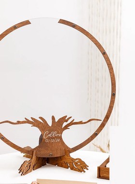 定制创意立体大树透明活动年会商务签到板幼儿园毕业升学签名簿册