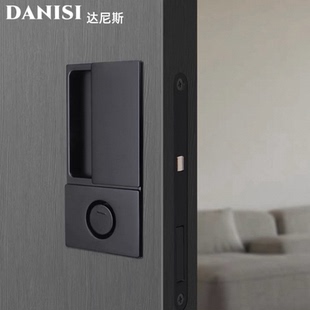 “销量200+”AGB隐形门锁卧室房门锁内嵌式推拉移门锁口袋门锁