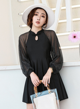 超大300斤泳衣女胖mmq200斤加肥加大码分体平角遮肚显瘦泡温泉泳