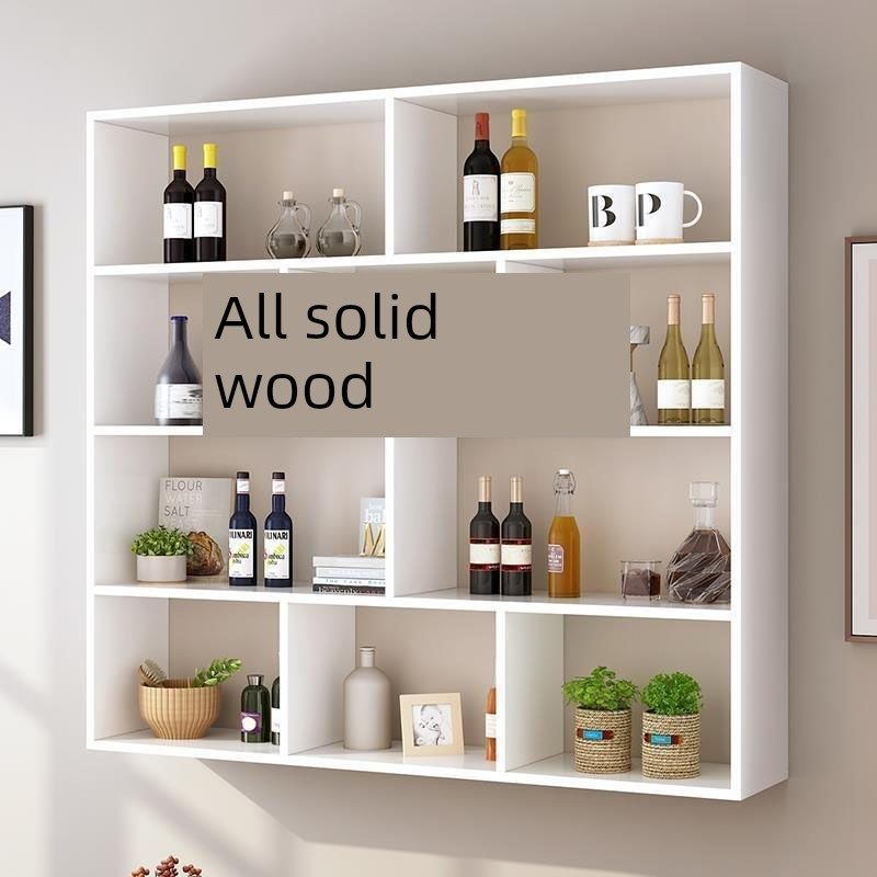 实木酒柜简易酒柜壁挂餐饮餐厅储物架壁挂书架红酒架多层书架,住宅家具,酒架,淘宝优惠券,粉丝福利购,淘宝优惠卷