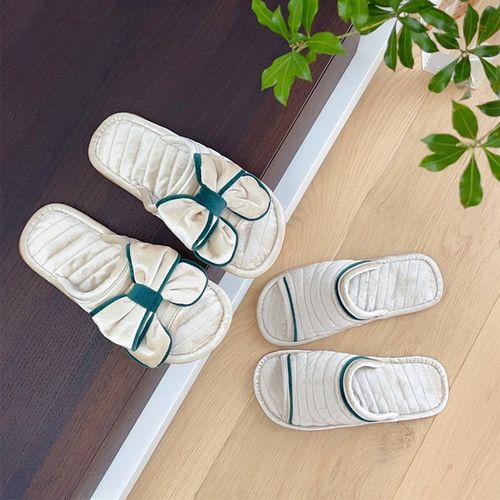 秋冬家用布艺地暖情侣拖鞋毛绒布底无声防滑男女轻便牛筋底软底