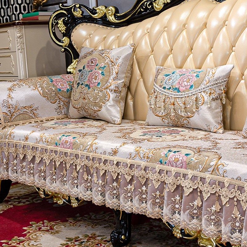 2025新款欧式沙发套罩美式沙发垫高档奢华防滑O定制L型贵妃坐垫U
