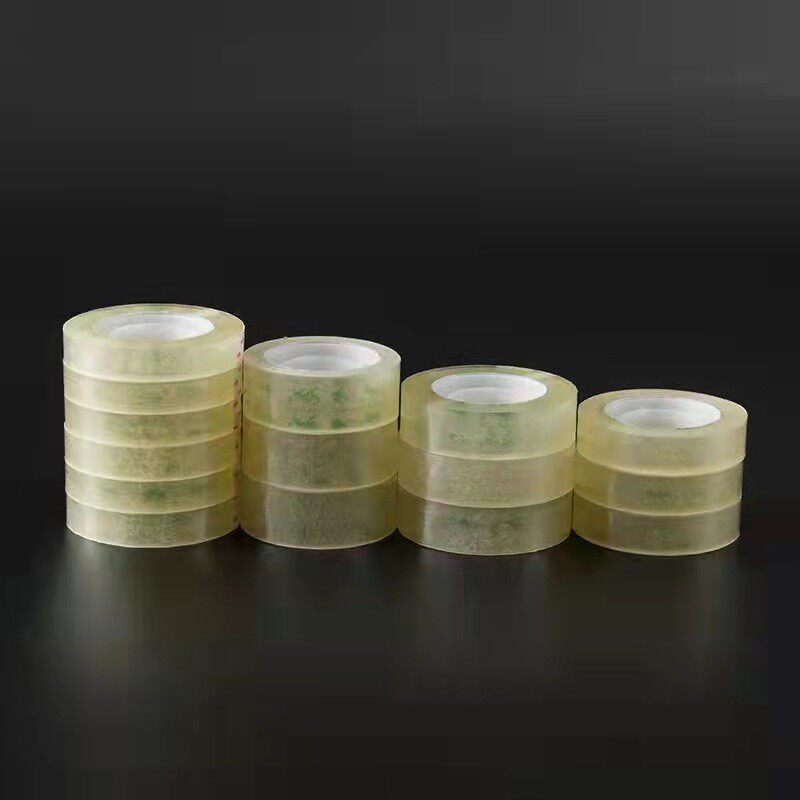 手撕文具胶带小胶布透明易撕易拉断小胶带纸宽1-K1.2-1.5-1.8CM