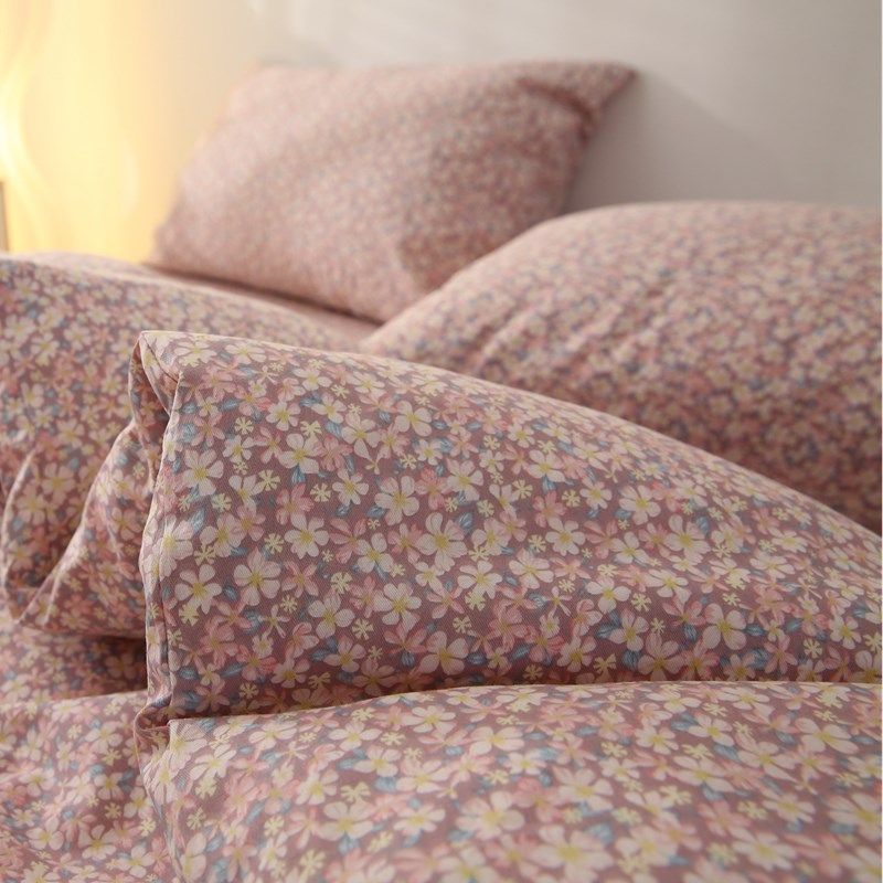 温润小花春夏纯棉床单单件1.51.82.0米全棉斜纹被单可配被套枕套,床上用品,床单,淘宝优惠券,粉丝福利购,淘宝优惠卷