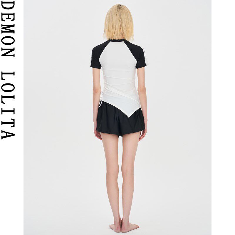 泳衣女2024新款分体裙式保守遮肚显瘦小胸聚拢高级感泡温泉泳衣女