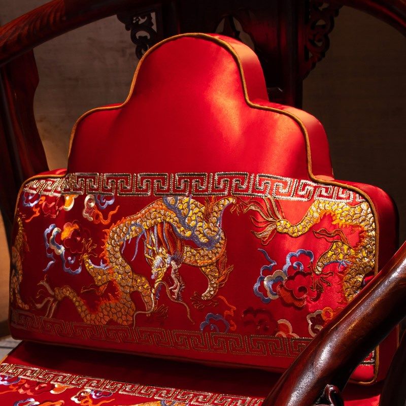 中式抱枕靠垫新中式可拆洗客厅沙发办公室靠垫背枕套坐垫靠枕护腰