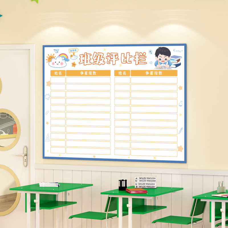 班级文化墙布置小l组积分表评比栏争辉榜墙贴纸中小学教室装饰神