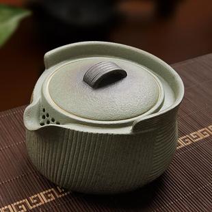 陶瓷手抓壶手工雕刻泡茶壶单壶功夫茶具家用泡茶器 陶立方