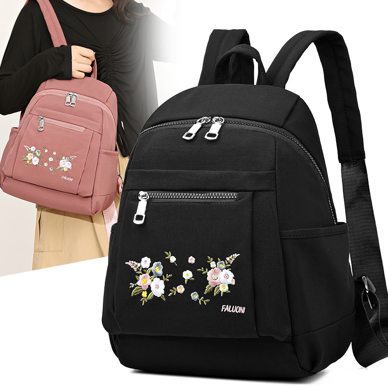 双肩包女2024新款潮旅行牛津y布大容量背包女士百搭时尚帆布书包