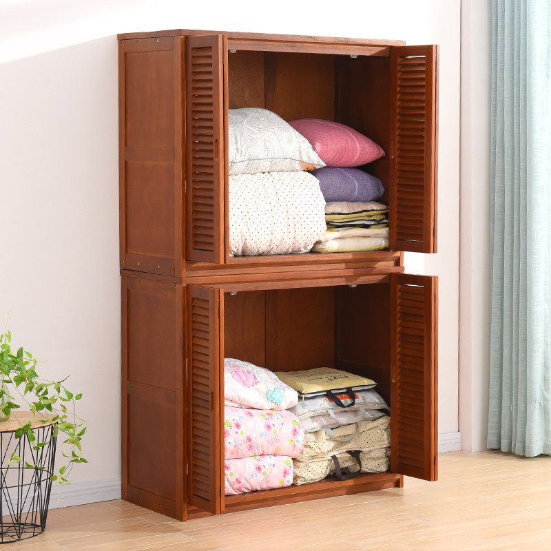 柜子实木大容量棉被柜家用卧室储物柜多功能阳台收纳W柜大型被子