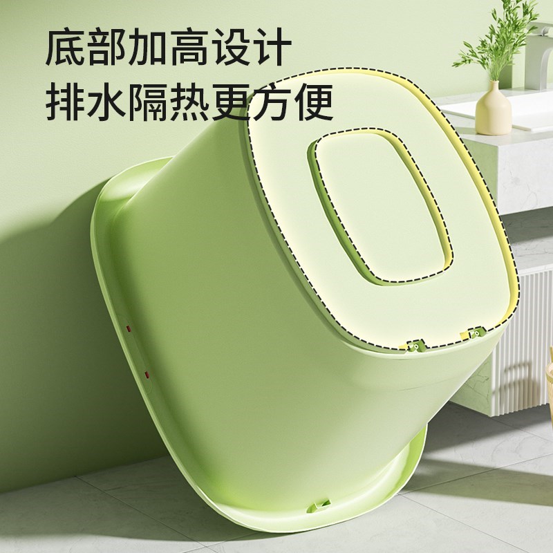 新款儿童浴桶可坐宝宝洗澡桶泡澡桶婴儿浴桶一体大号游泳桶家用洗