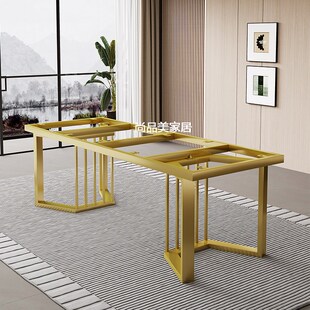 桌腿支架办公桌脚底座岩板大x理石大板餐桌茶桌书桌不锈钢金属桌