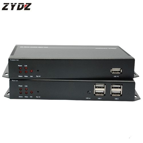 智勇 DVI KVM光端机光纤延长器4K单模带USB键鼠DVI转光纤10公里