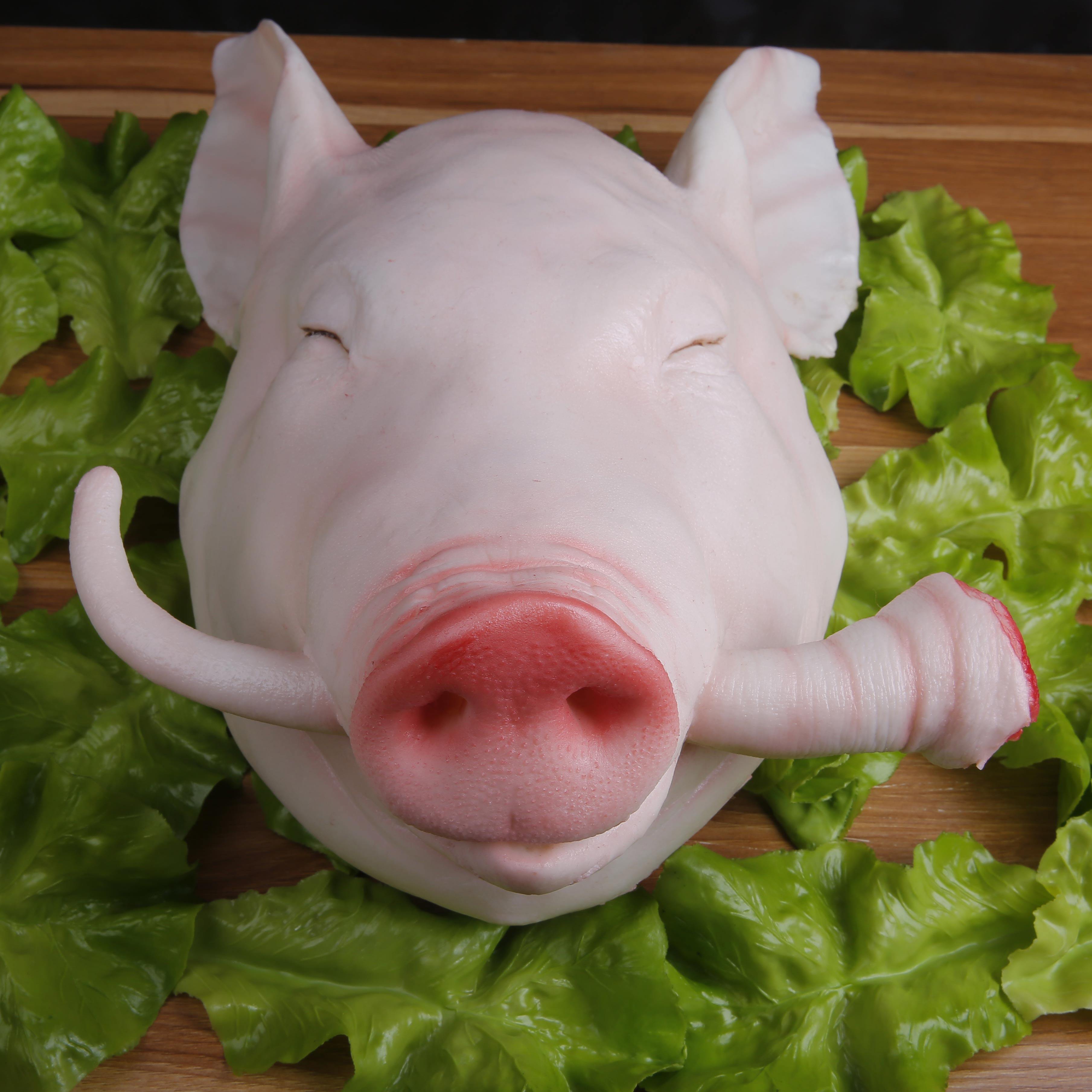 仿真猪肉模型生肉道具五花肉食物食品羊肉摆件展厅橱窗祭祀猪头
