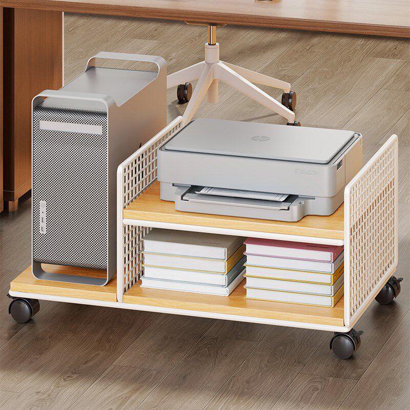 机箱托架家用台式电脑主机增高底座可移动一体收纳架打印机置物架