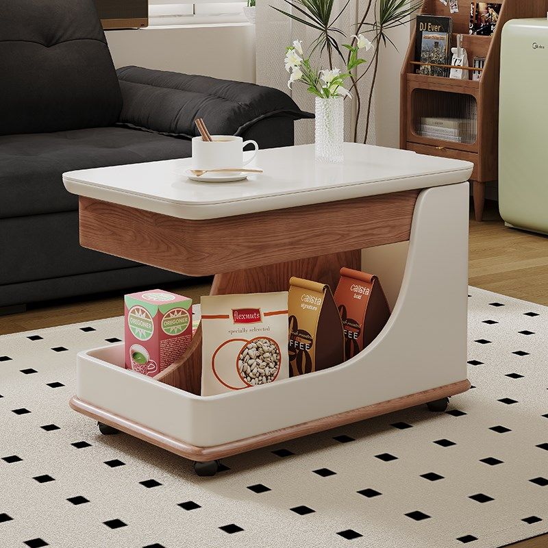 可移动茶几小户型客厅沙发边几多功能可旋转升降茶桌实木推车边柜,住宅家具,移动边几/推车,淘宝优惠券,粉丝福利购,淘宝优惠卷