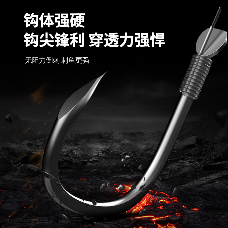 串钩线组钓组三钩防缠绕套装鲫鱼钩绑好串钩3钩海钓海竿丸世金袖