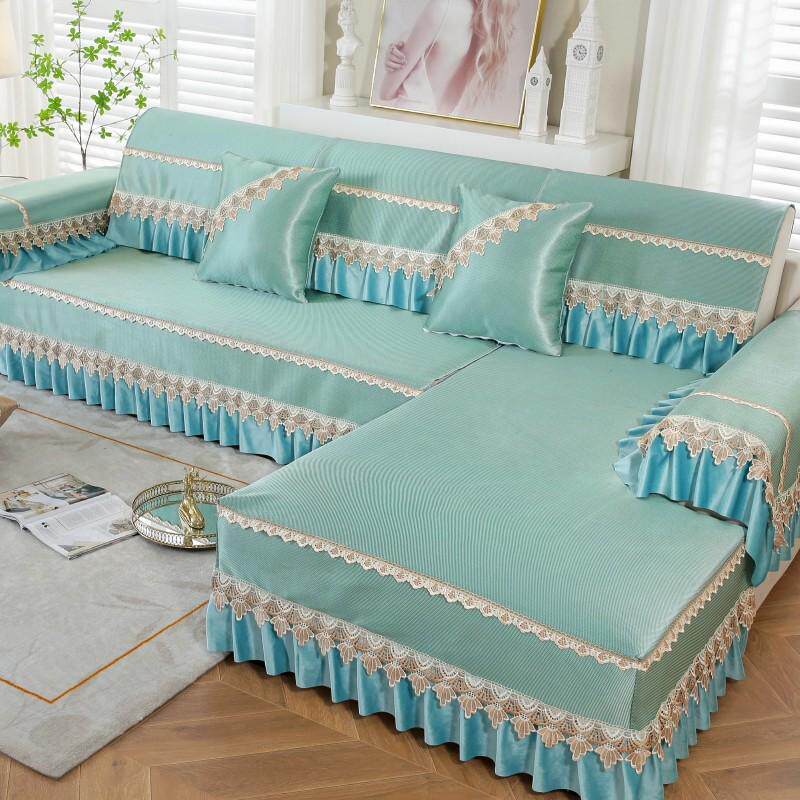 款凉席沙发垫发套防滑沙2024冰包丝竹藤夏天全罩坐垫夏季机席洗可