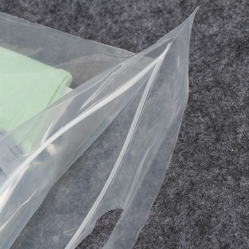 手提式自封袋加厚大号PE透明书包服装袋干货自封口童鞋塑料袋子