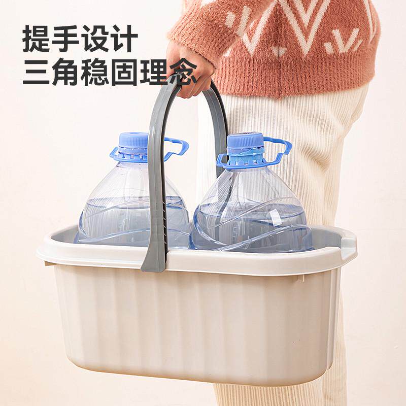 拖把桶大号带轮家用拖地桶长方形单桶平板拖把桶拖布桶旋转拖把