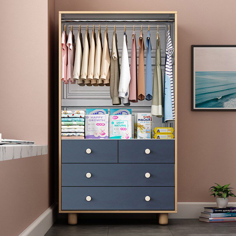 儿童衣柜婴儿收纳柜家用卧室宝宝小衣橱储物柜矮实木腿小型抽屉式