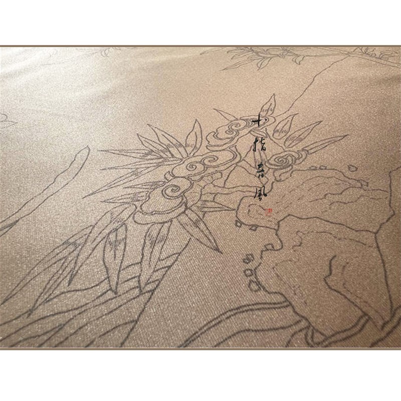 高级难度《灵仙祝寿》明代纹样 diy刺绣材料包 十指春风传统刺绣