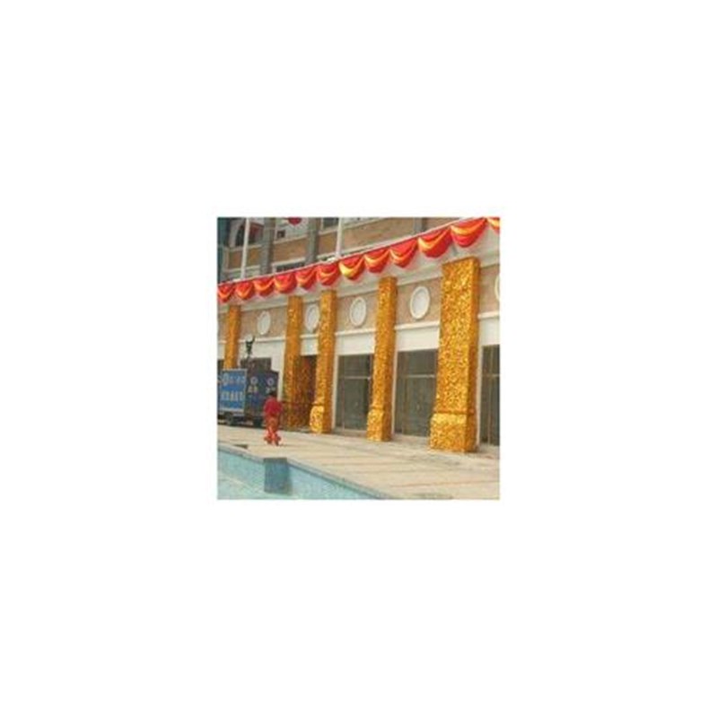 烫金布料 包柱子 皱金布红婚庆 包树装饰节日 舞台 装饰布金色布
