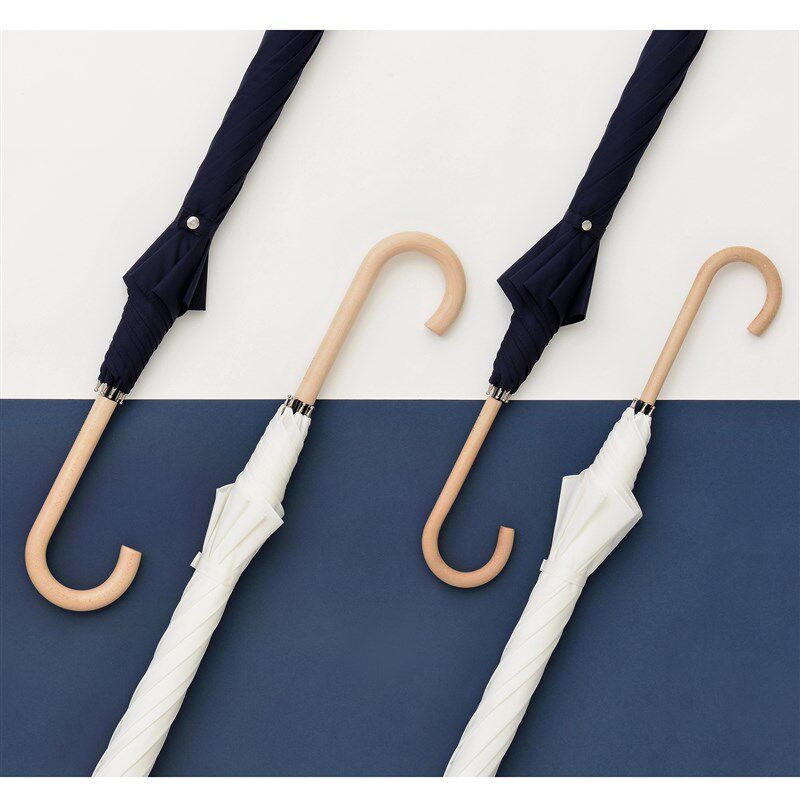 tiohoh天黑黑日系雨伞女晴雨两用本色枫木长直杆弯柄森系ins雨伞,居家日用,伞,淘宝优惠券,粉丝福利购,淘宝优惠卷