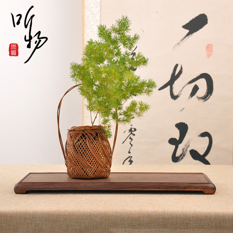 红木明式胡桃木摆件底座实木托架长方形奇石花P器茶壶茶具盆景底