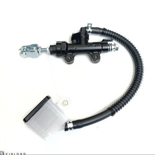 适用摩托跑车GP2台荣TR200/GP1/TR400后碟P刹车一字泵脚刹车油总