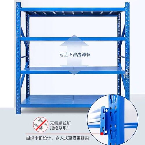 仓储货架置物架库房服r装快递储物架中型轻型多层Z仓库铁架子