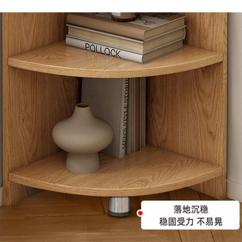 角柜转角柜极简多层小户型阳台圆弧置物柜墙边三角柜墙角柜展示架