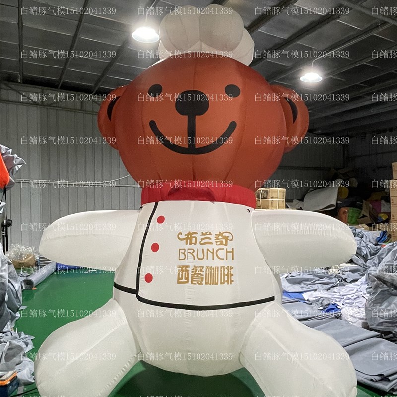 充气圣诞老人广告活动人偶行走卡通雪人拱门节日广告美陈发光气模