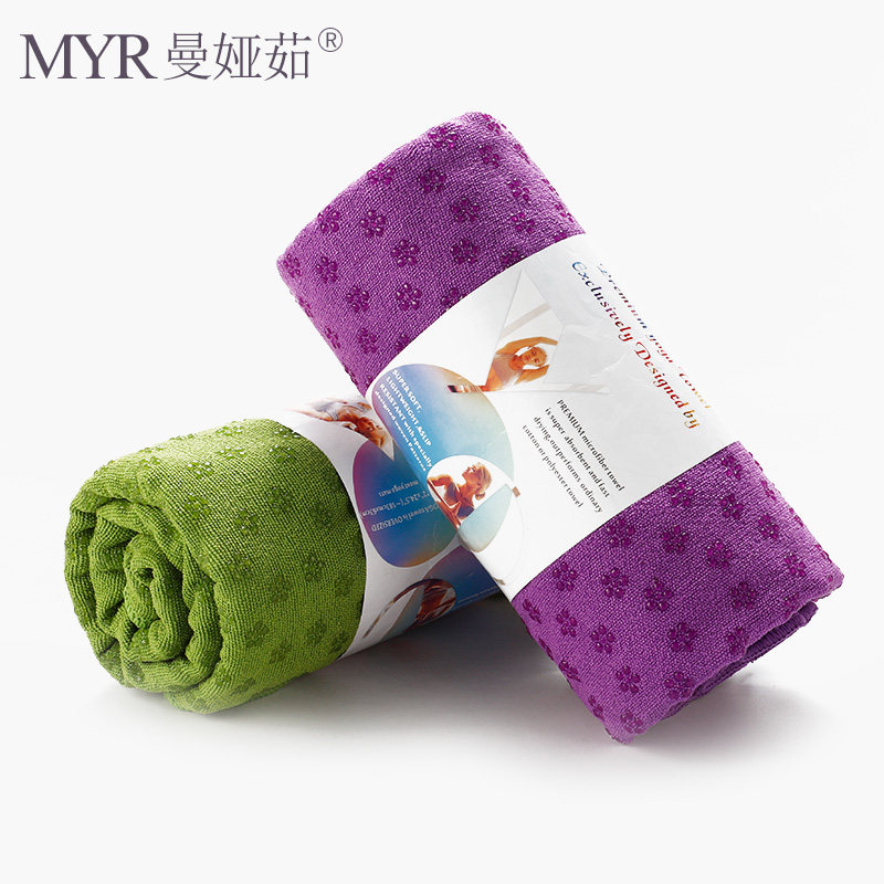 瑜伽铺巾防滑巾加宽80cm瑜伽毯子吸汗毛巾女便携加长Y健身瑜珈布