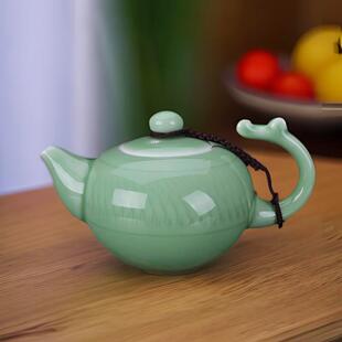 流转千年青瓷带过滤泡茶壶旅行单壶家用陶瓷功夫茶具泡茶器小号