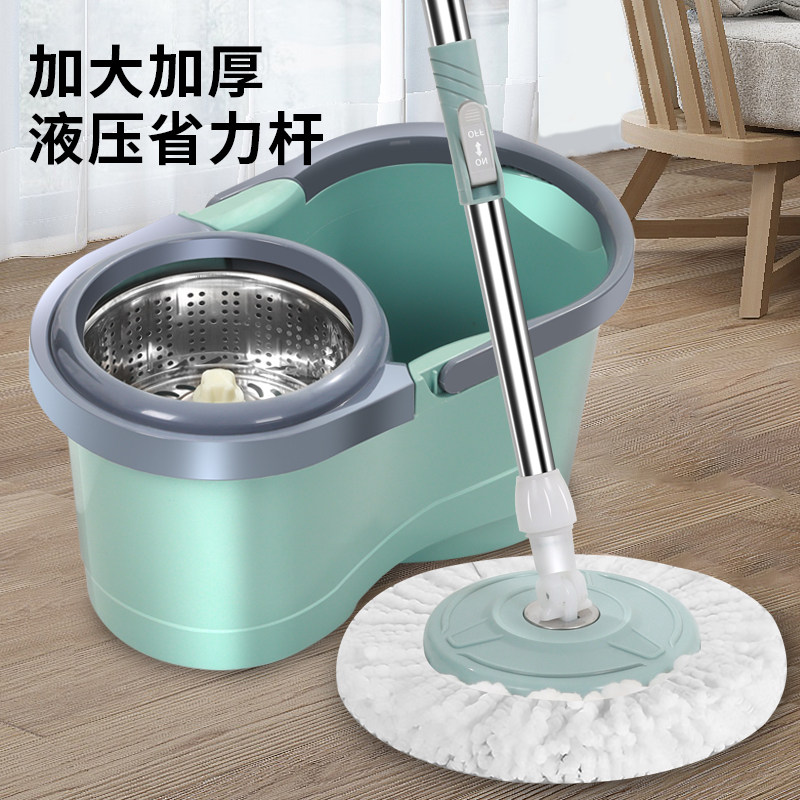 旋转拖把省力懒人免手洗拖A把自拧水家用清洁拖把桶墩布地